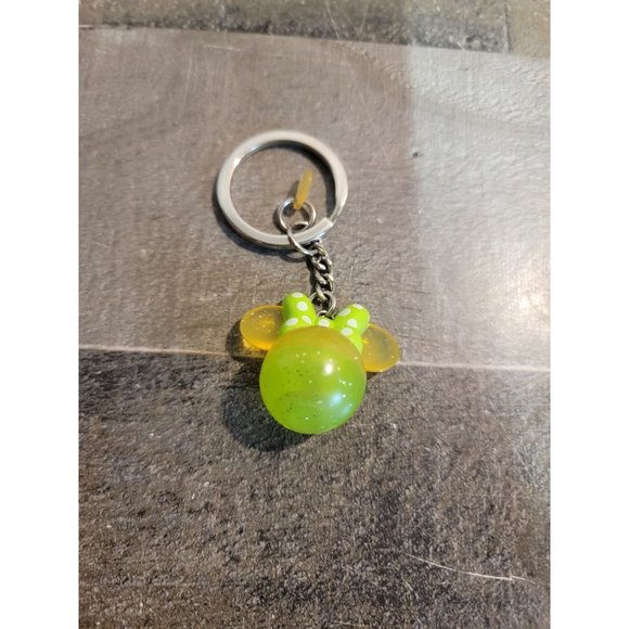 Disney Minnie mouse lime green orange key chain figure - Picture 1 of 4